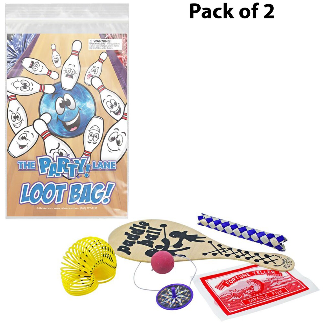Party Lane Loot Bag | Party Supplies, 6 x 10 inch Easy open | Raheev®